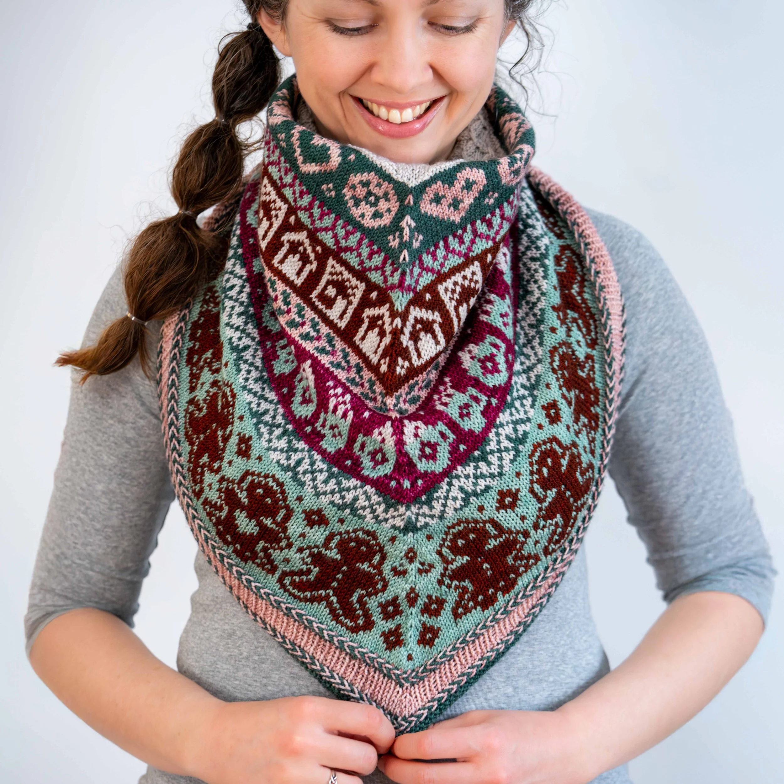 Gingerbread MKAL Cowl — Tellybean Knits